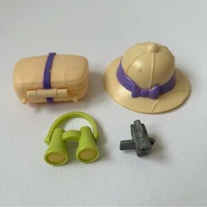 Blythe Littlest Pet Shop Stylin Safari accessories (hat, camera, suitcase etc)